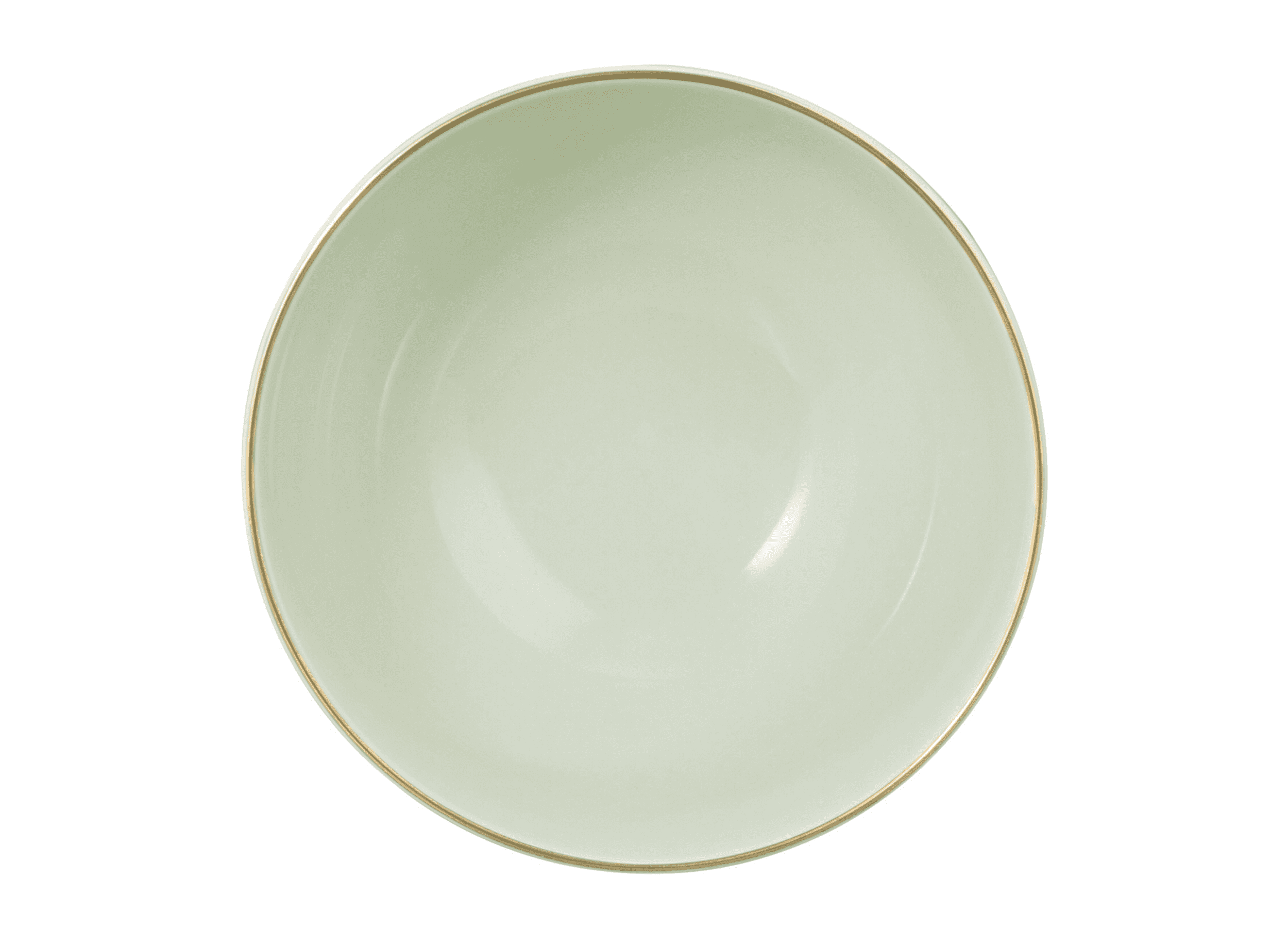 Seltmann Porzellan Amina Seladon / Goldrand Cappuccinoschale 11,5 cm/0,40 l