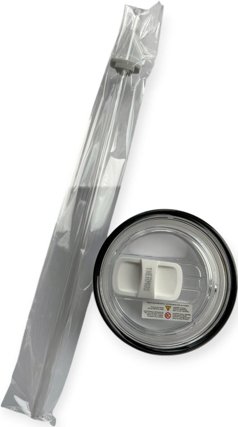 Thermos Zubehör Deckel mit Strohhalm und Dichtung für 4140 RS Isoliertrinkbecher
