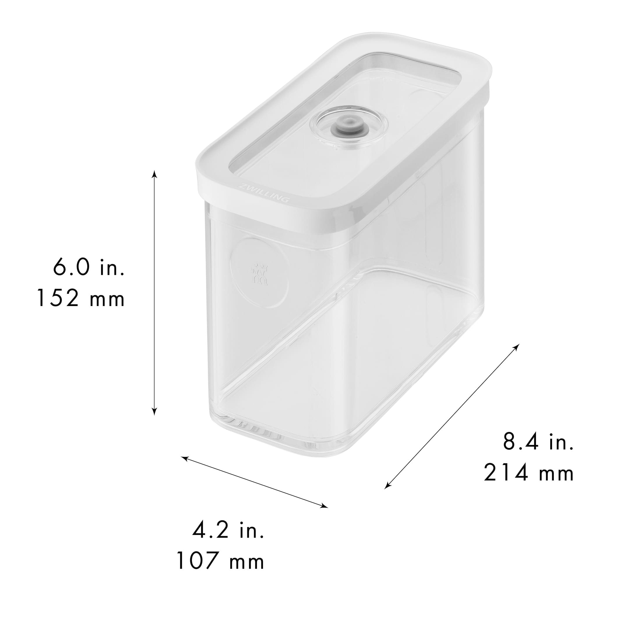 Zwilling Fresh & Save Cube Box 2M, Transparent-Weiß