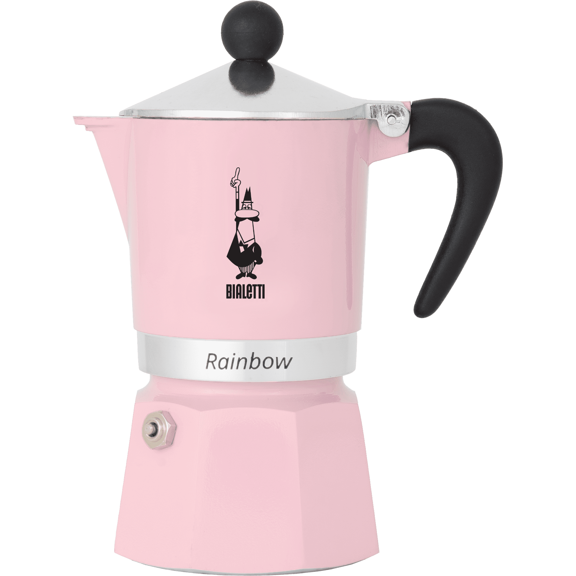 Bialetti Espressokocher Primavera Rainbow 3 Tassen rosa