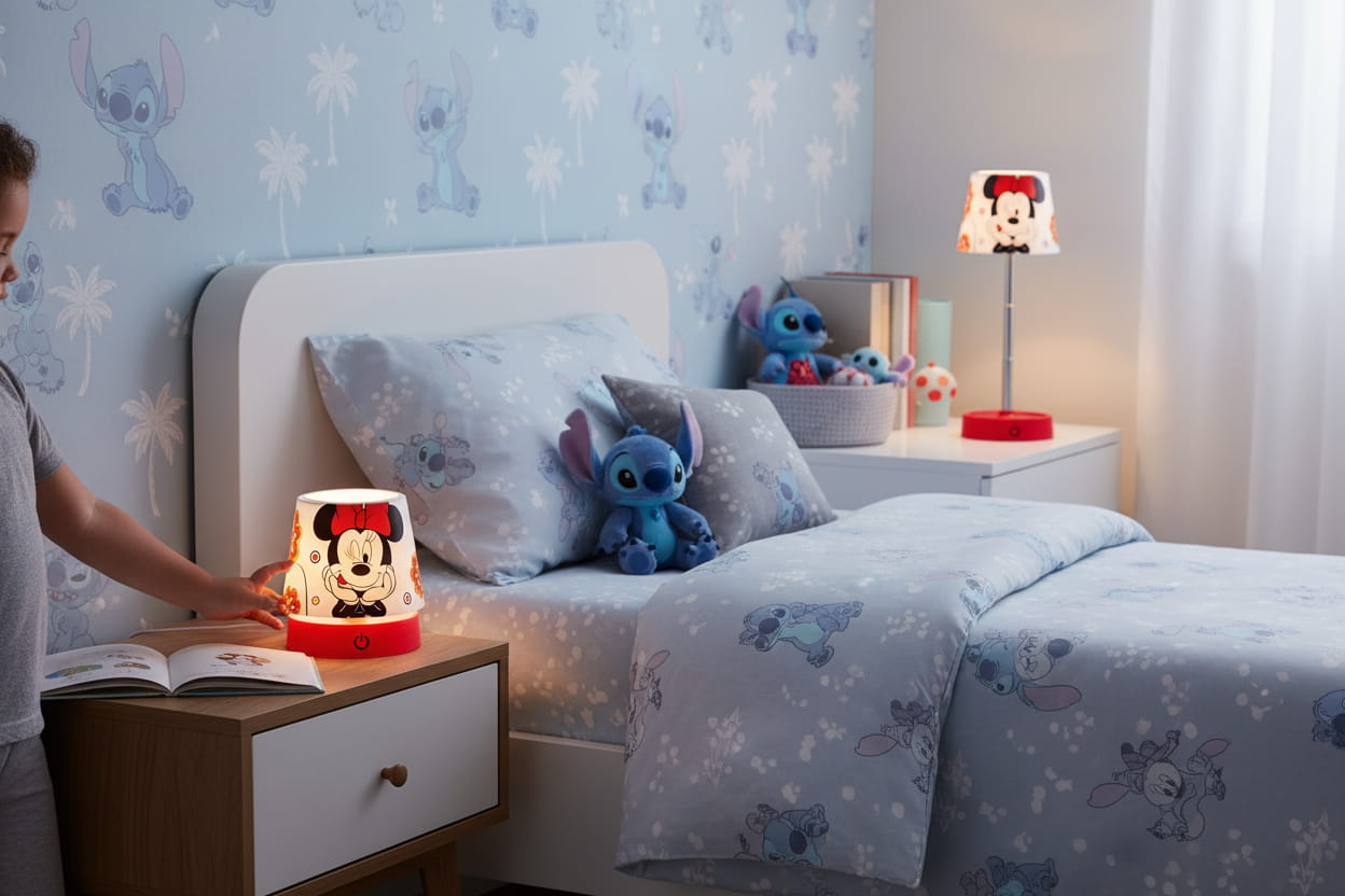Gilde Disney Tischleuchte (LED) rund „Stitch“
