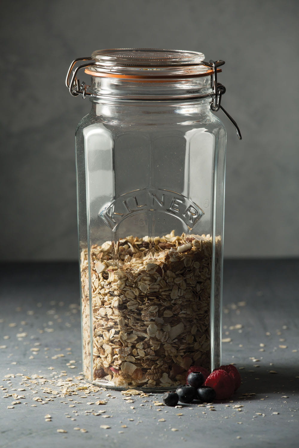 Kilner Facetten Glas mit Bügelverschluss 1,8 Liter