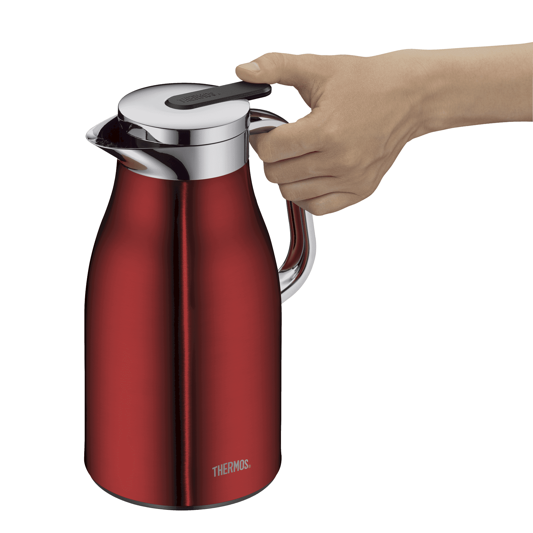 Thermos Isolierkanne Century, Cranberry Rot poliert, 0,65 l