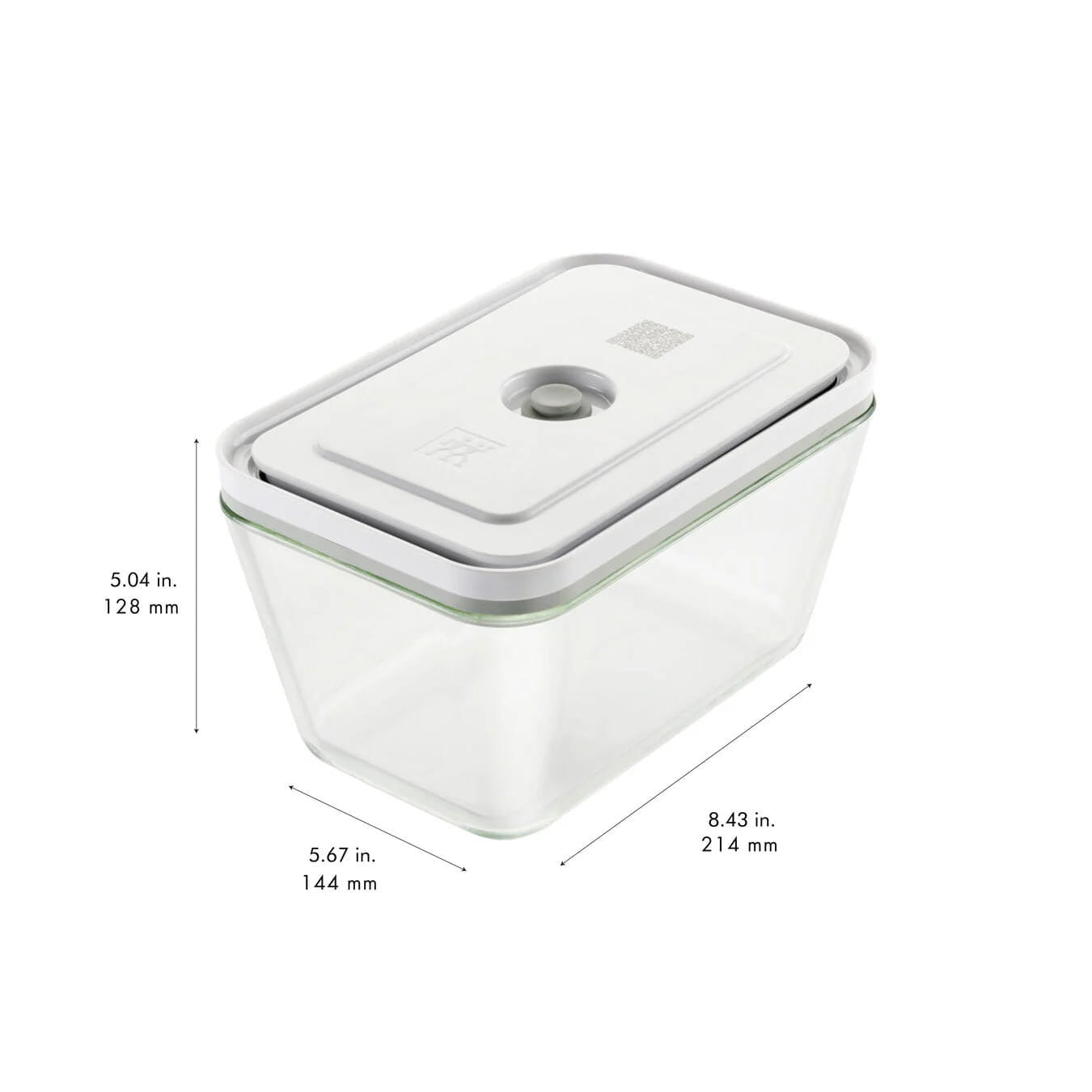 Zwilling Fresh & Save Vakuumbox L Glas Grau