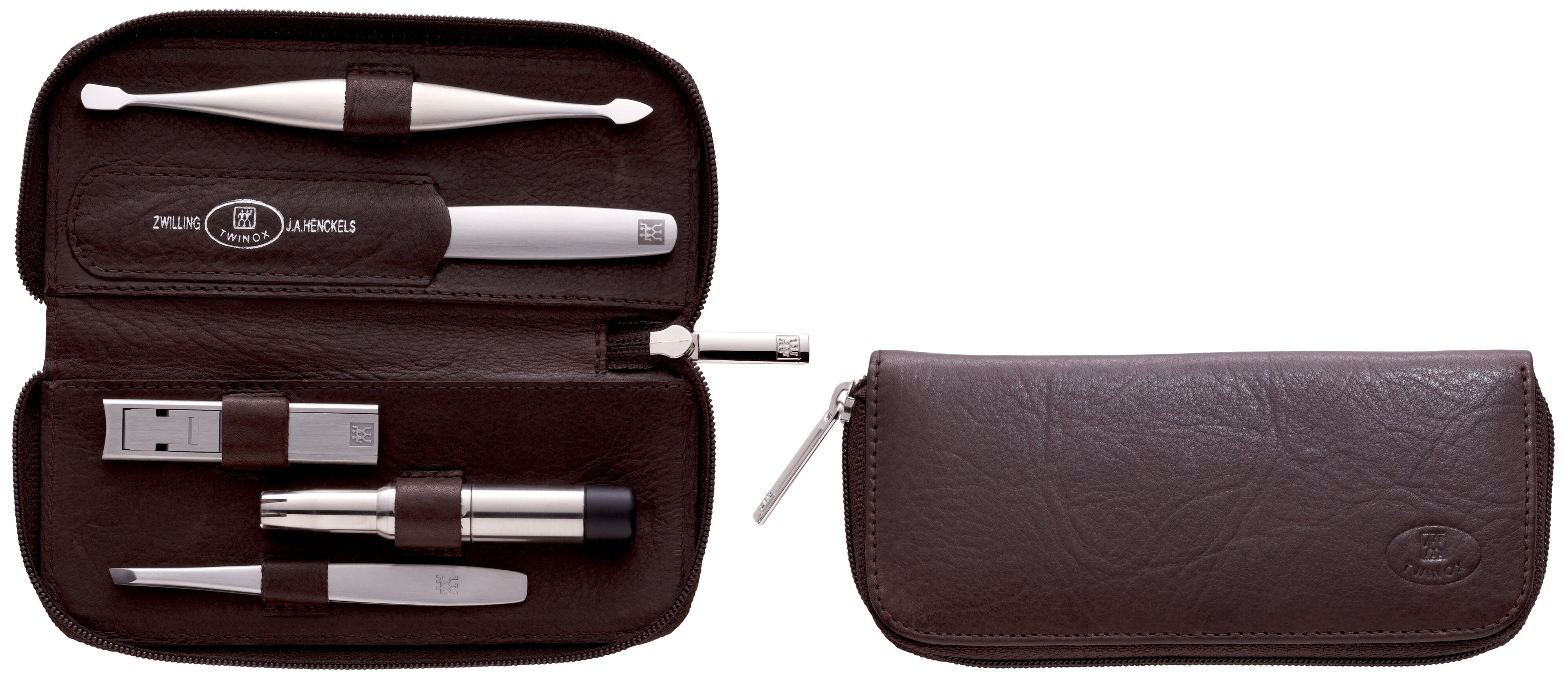 Zwilling Twinox Maniküre Men's Competence, Rindleder-Etui, 5-tlg.