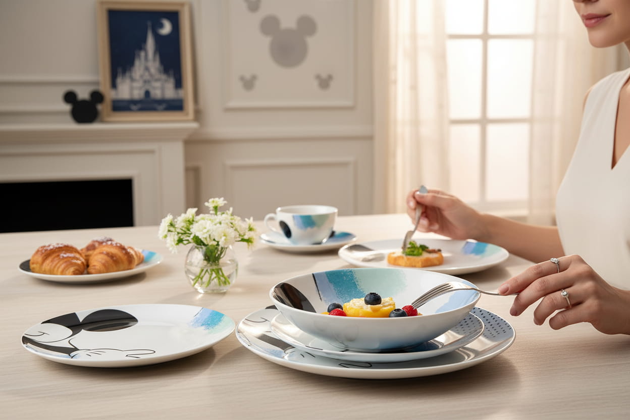 Disney Gilde Porzellan Geschirr Micky 3 tlg