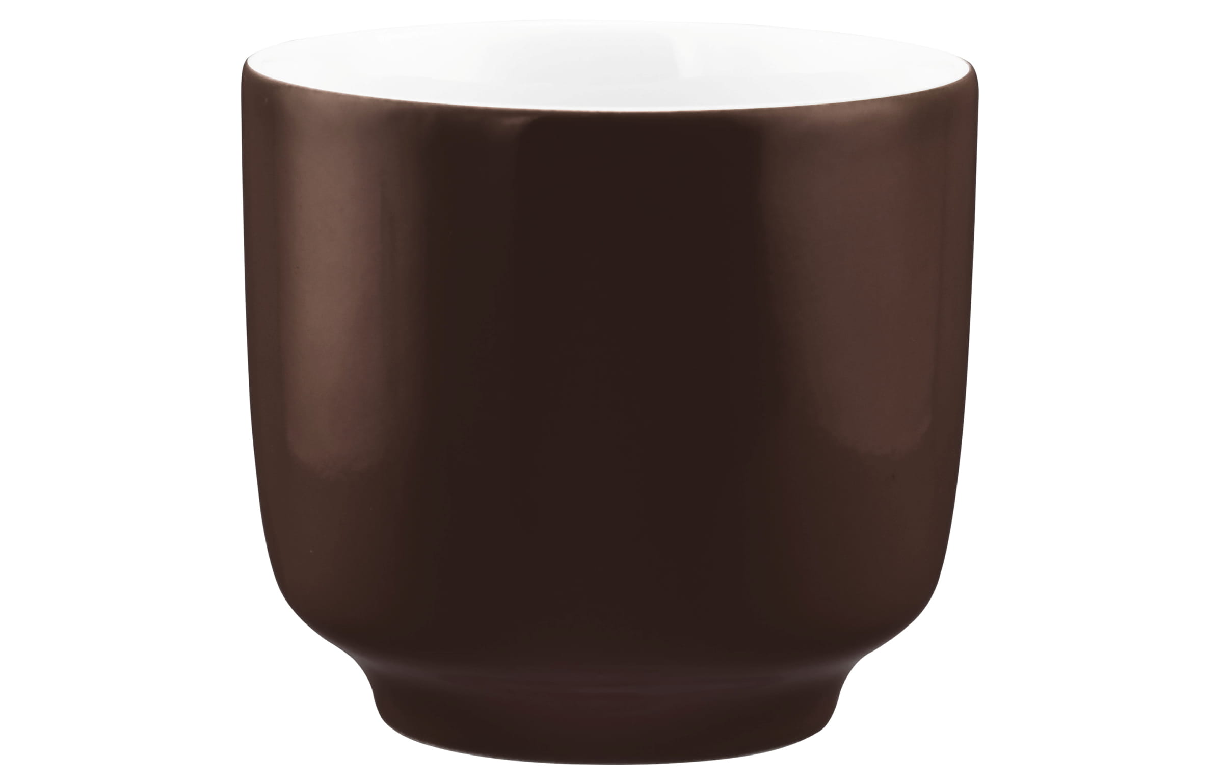 Seltmann Porzellan Sento Home Pure Colors Chocolate Brown Cappuccinoobertasse 0,30 l ohne Henkel