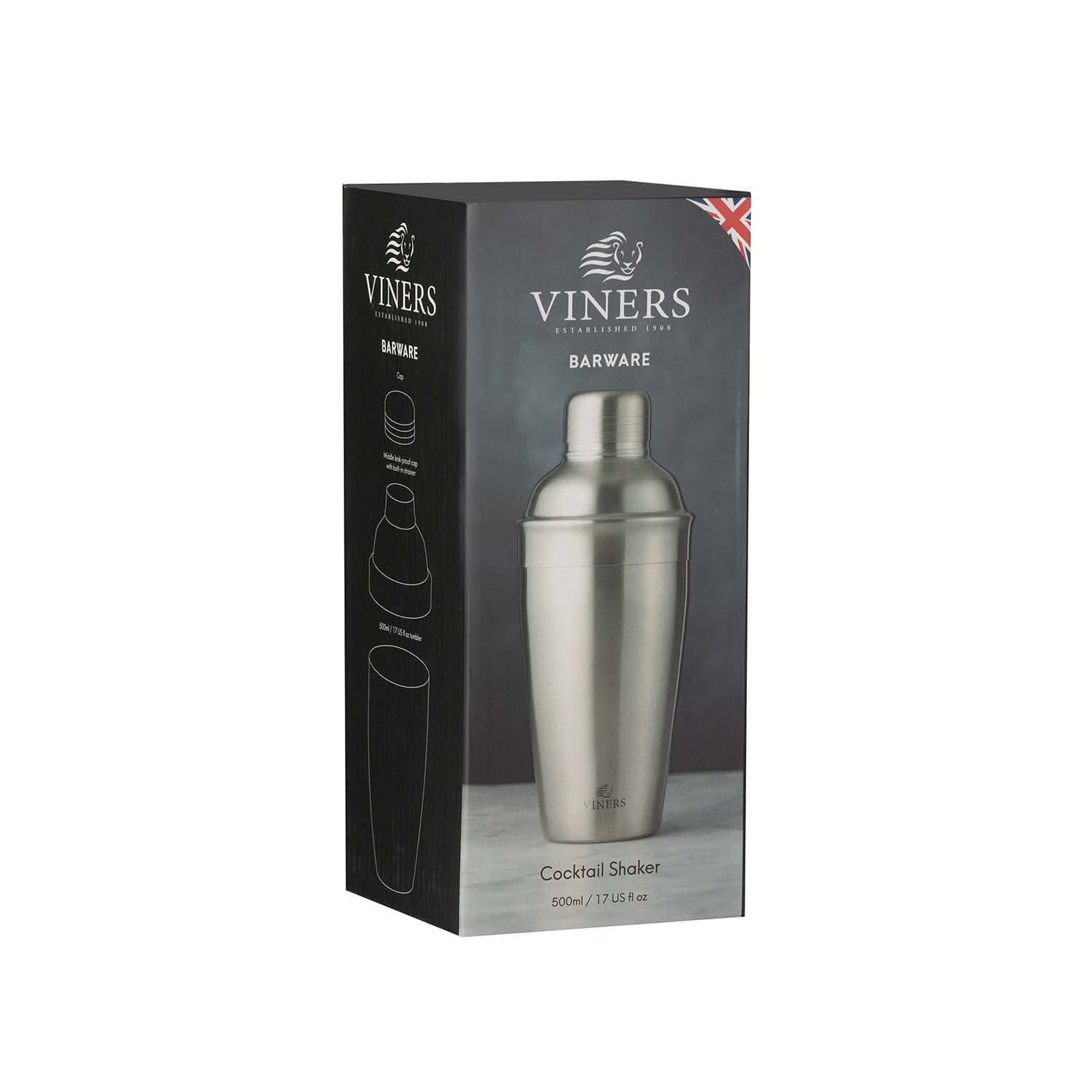 VINERS  Cocktail-Shaker Silber Ø 8,7 cm, 500 ml