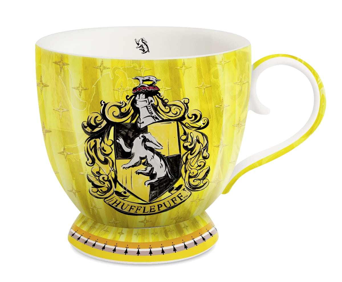Gilde Harry Potter, Tasse / Becher, "Hufflepuff", Porzellan, gelb, 410ml