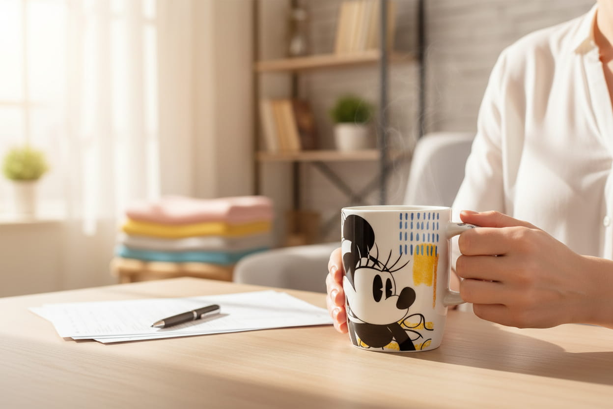 Gilde Disney Porzellan Becher "Minnie - Enjoy" - 420 ml