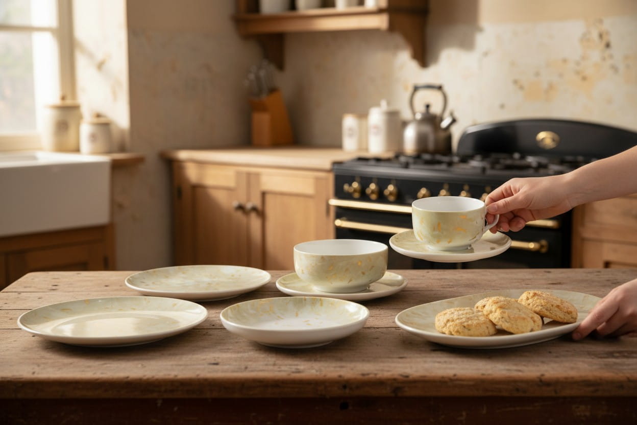 Seltmann Porzellan Sento Hikari Produktinzenierung