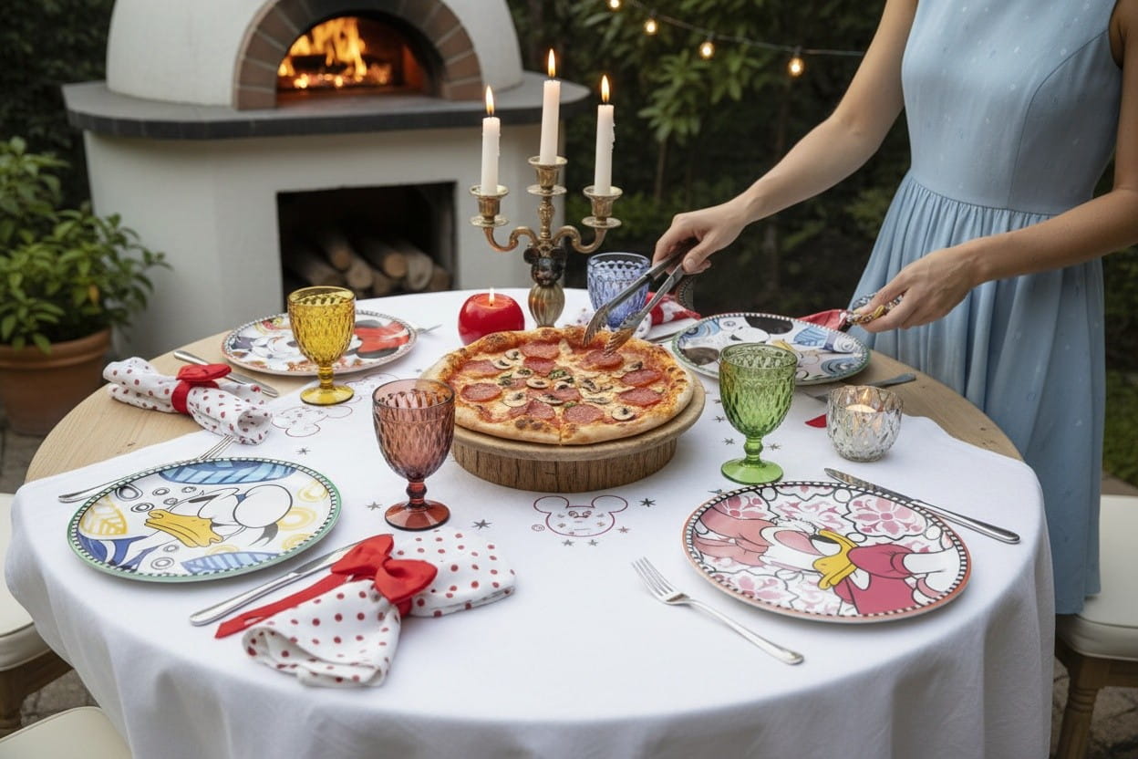 Gilde Disney Porzellan Pizzateller forever & ever - Ø 31 cm Lifestylefoto