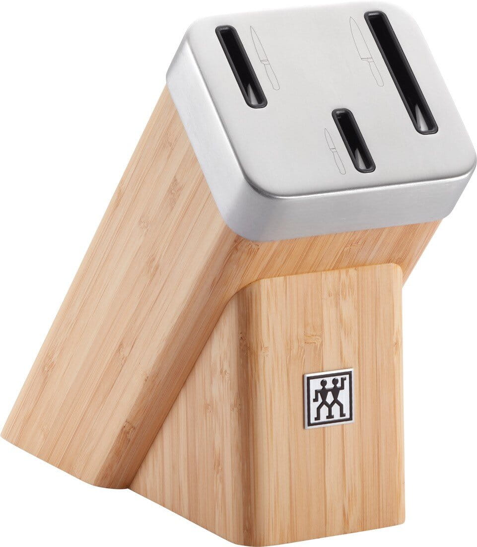 Zwilling Vier Sterne Selbstschärfender Messerblock 4-tlg.mit KIS Technologie, Braun