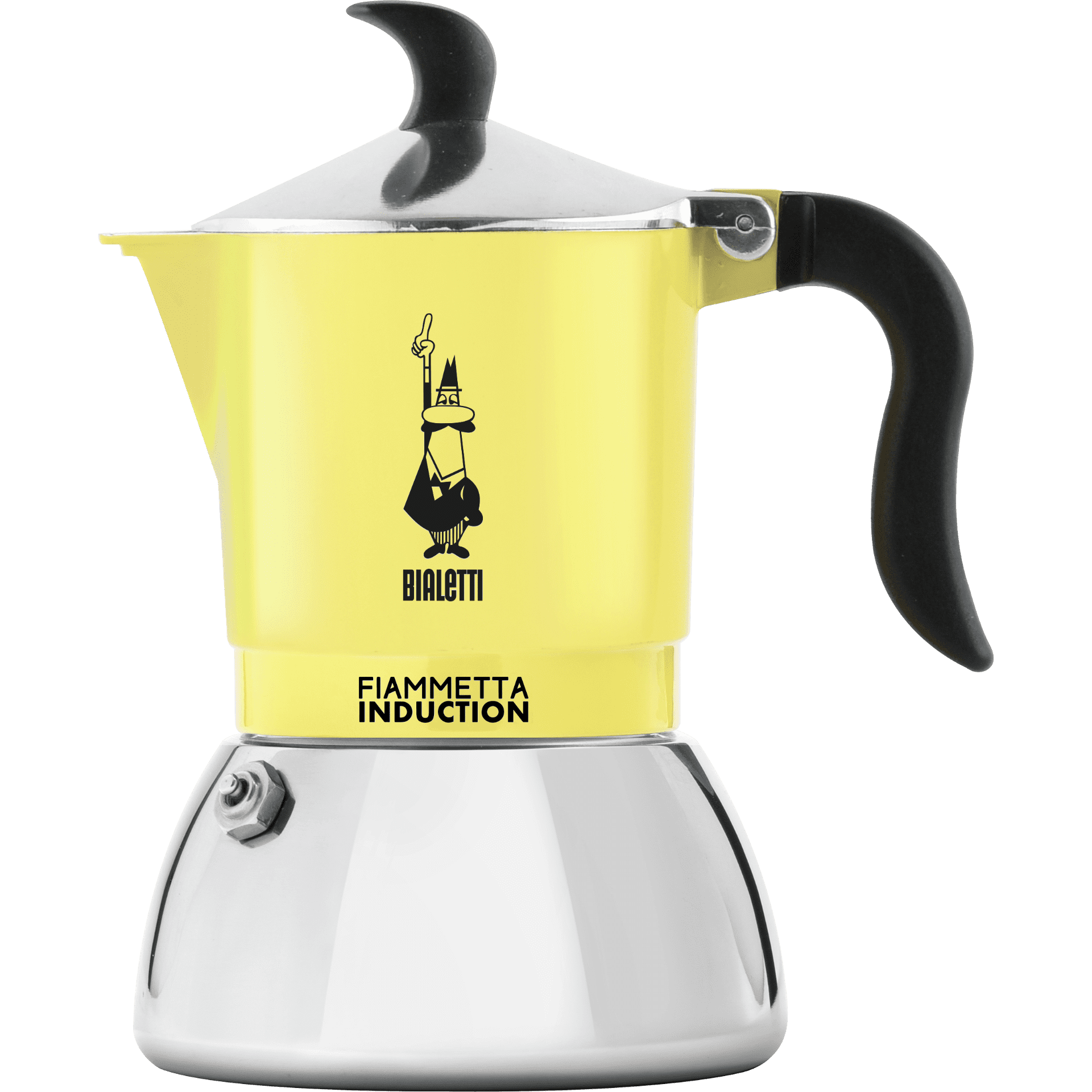 Bialetti Espressokocher Primavera Fiammetta Induktion 2 Tassen gelb