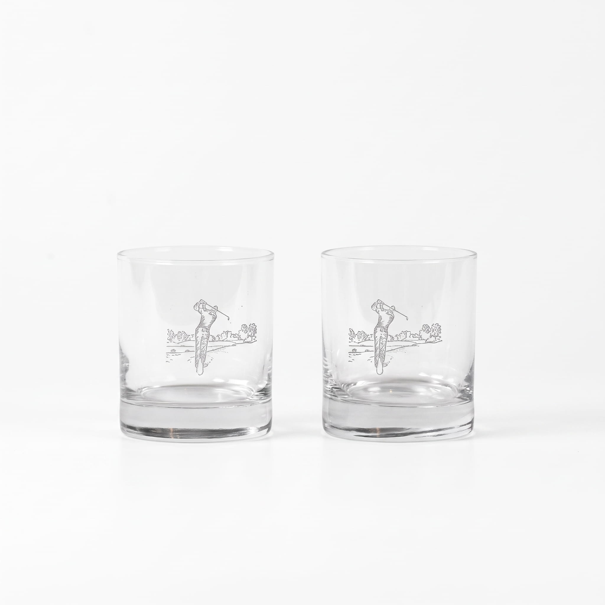 Scottish 2 Whiskybecher / Tumbler - Golf  Ø 8,5 cm