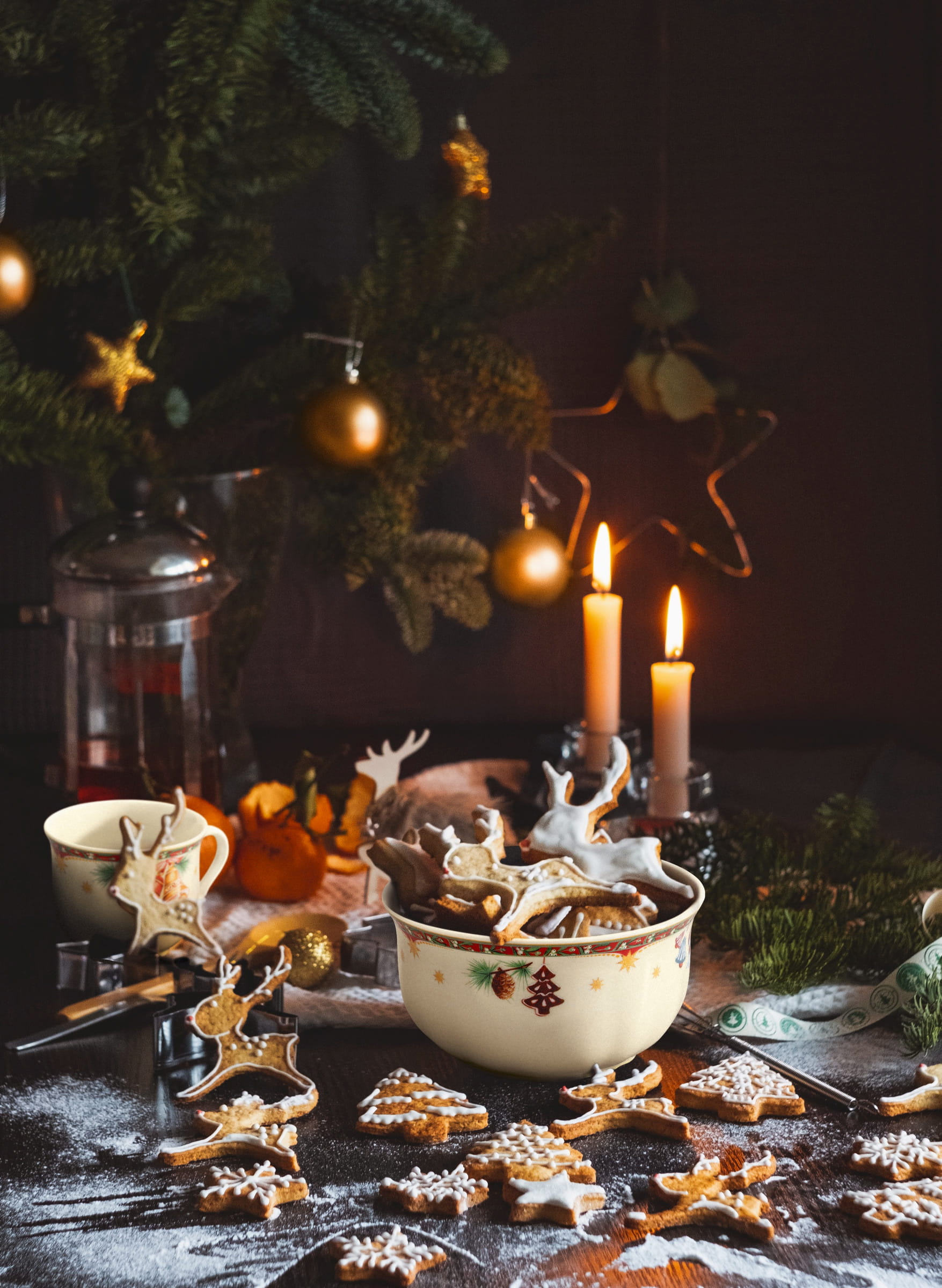 Seltmann Porzellan Marieluise Weihnachtsnostalgie Etagere 2-teilig