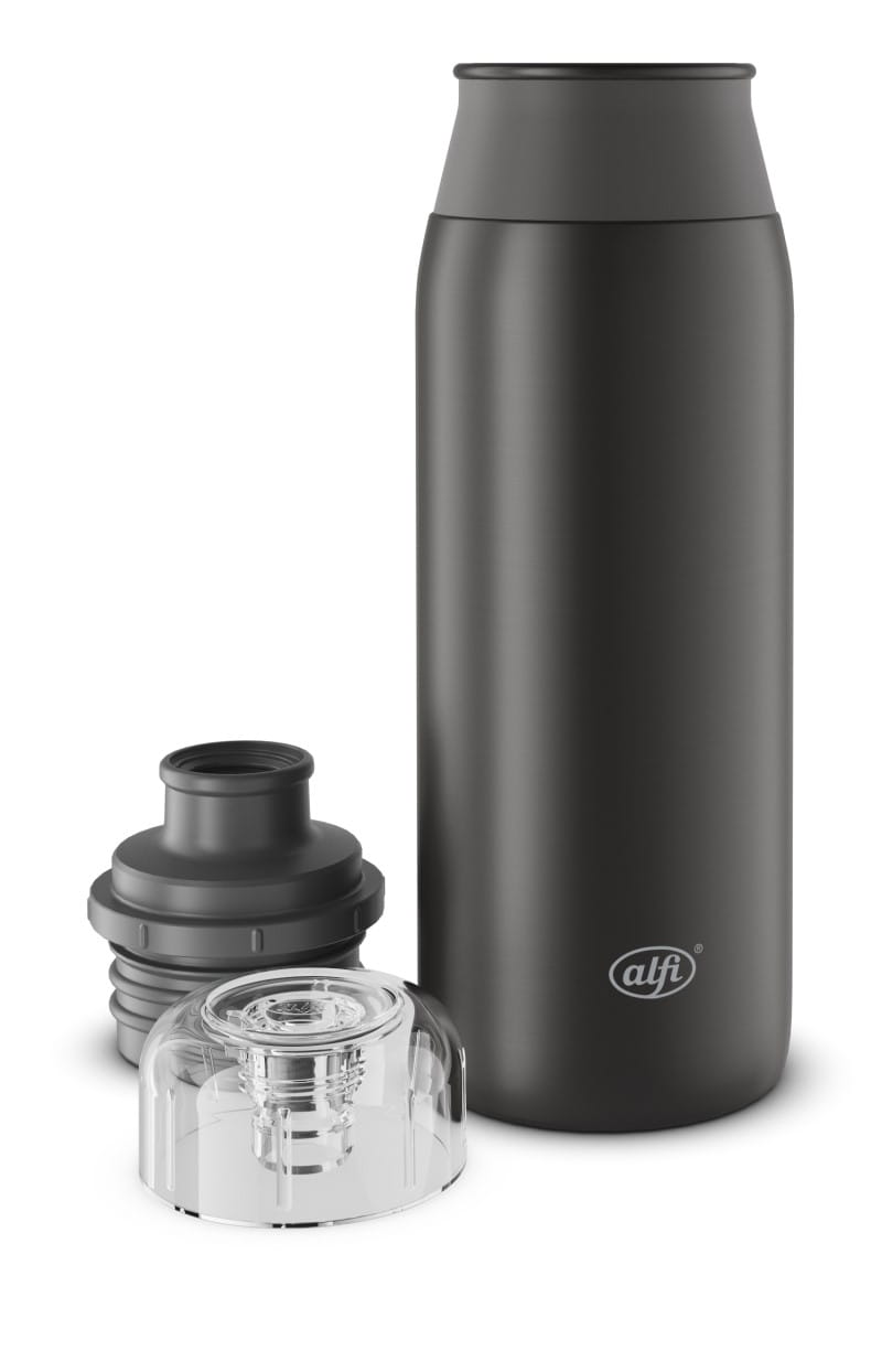 alfi Trinkflasche ELEMENT BOTTLE velvet black mat 0,6 l