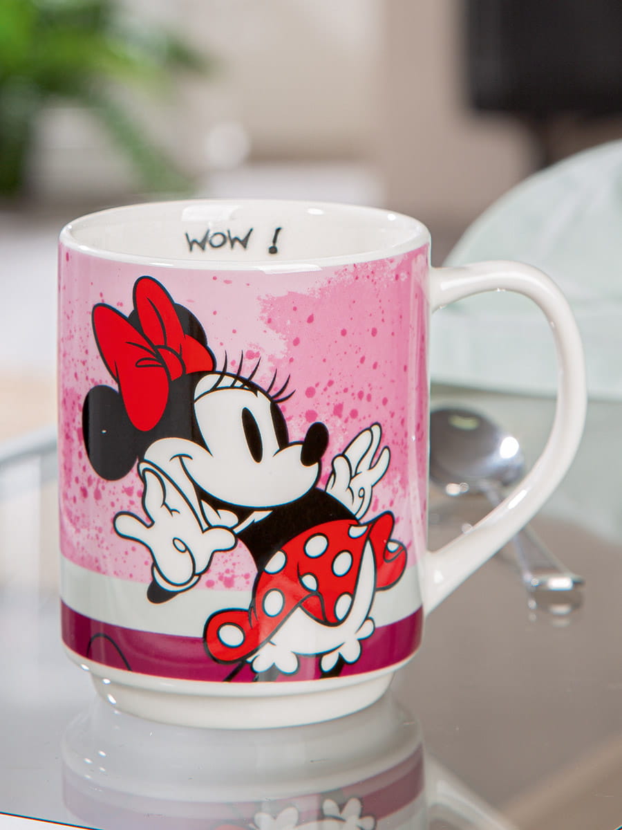 Gilde Disney Porzellan Tasse / Becher, "Minnie I am" rosa 350ml