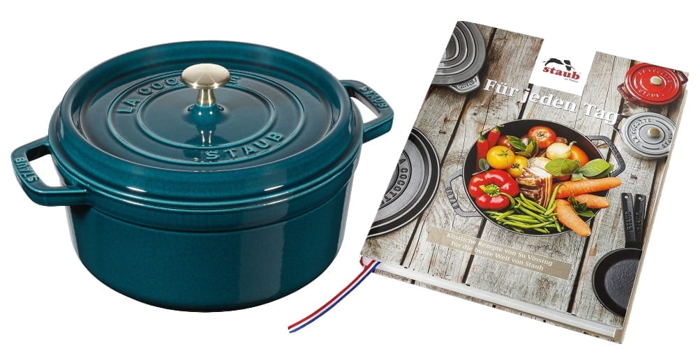 Staub Cocotte Bräter Gusseisen rund 28cm LaMer