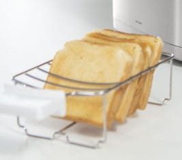 Zwilling Enfinigy Toaster mit Brötchenaufsatz, 2 lange Schlitze, Silber