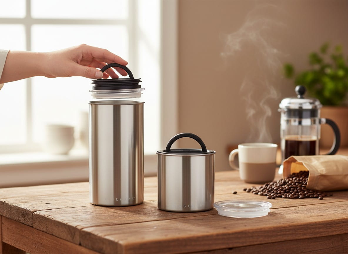 Airscape Edelstahl-Aromabehälter silber