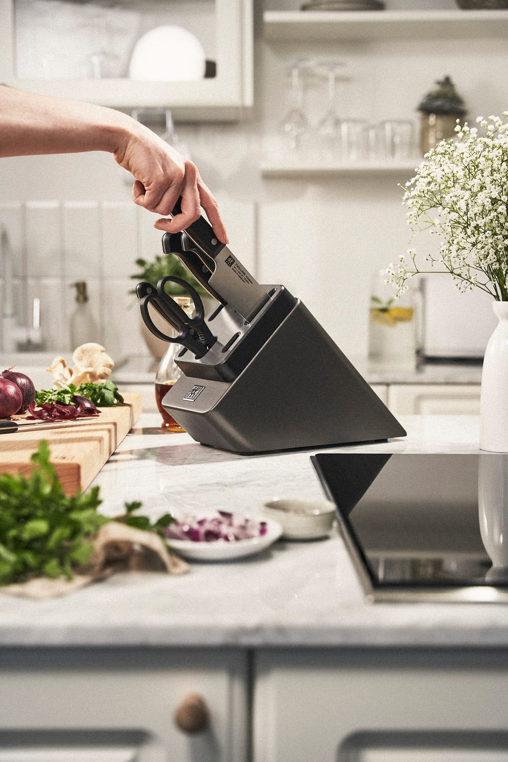Zwilling Gourmet Sharp Block Messerblock 7-tlg., Grau