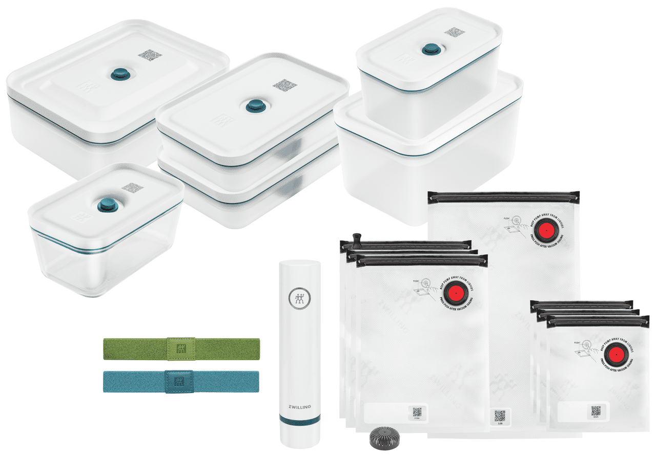 Zwilling Fresh & Save Vakuum Starterset S/M/L 16-tlg. Kunststoff/Glas La Mer