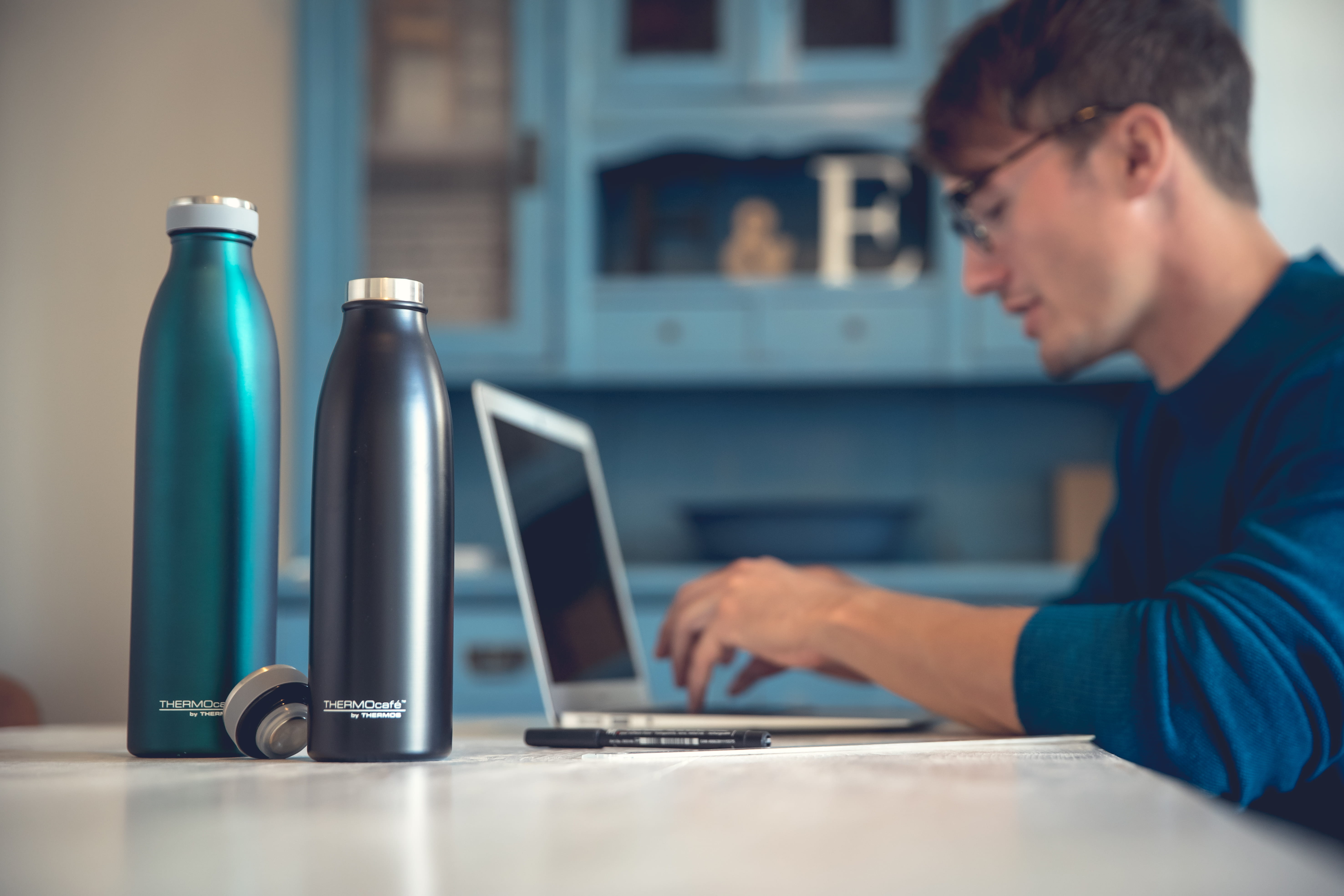 Thermos Isolierflasche TC BOTTLE Teal matt 0,75l