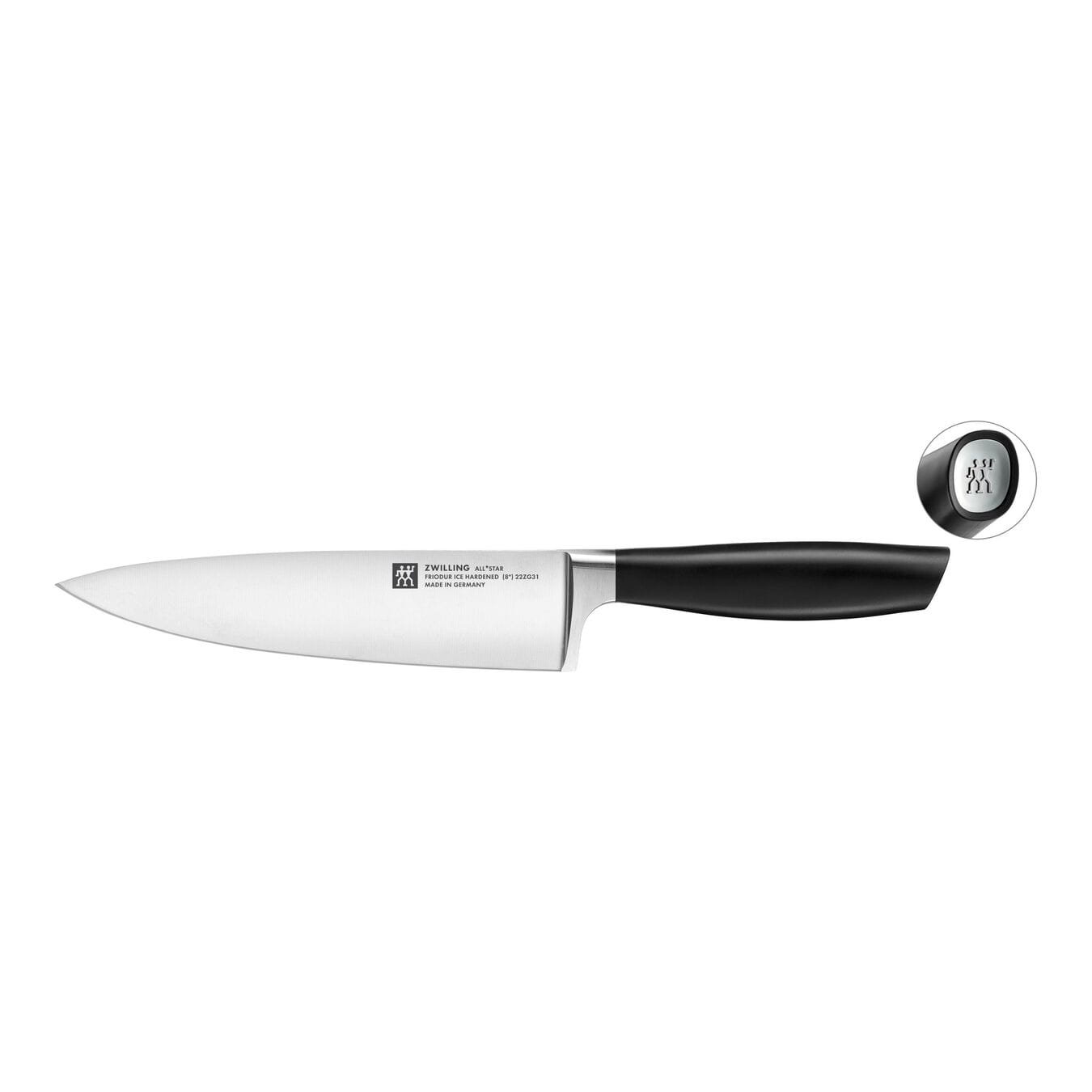 Zwilling All*Star Messerset, 3-teilig, Koch-, Fleisch-, Spick- u. Garniermesser, Silber