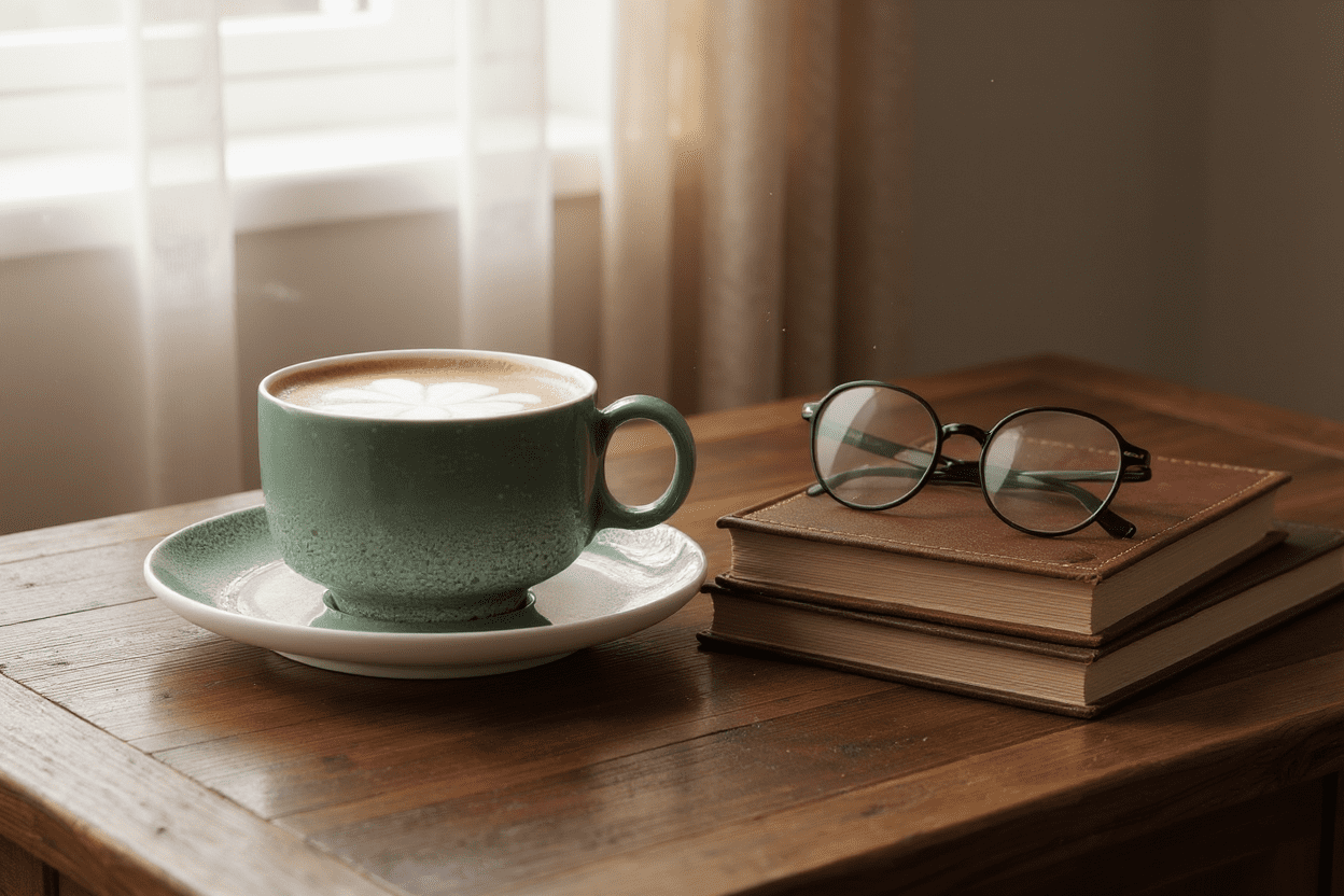 Seltmann Porzellan Sento Home Aura mint Milchkaffeeobertasse 0,35 l mit Henkel