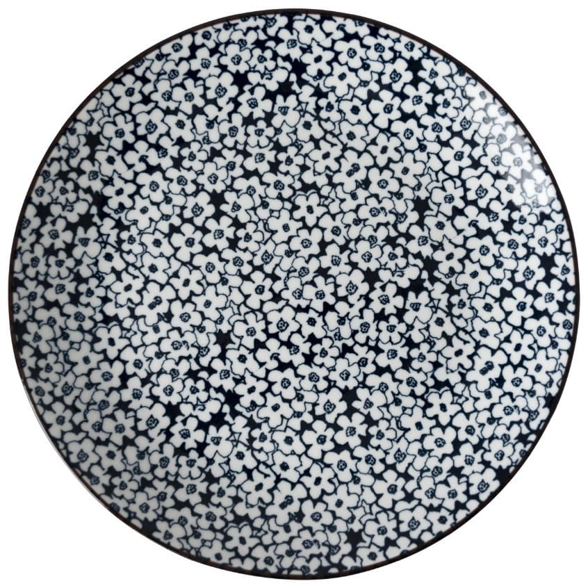 Dutch Floral Porzellan Blue Time Collection Frühstücksteller Ø 21 cm Petit Fleur