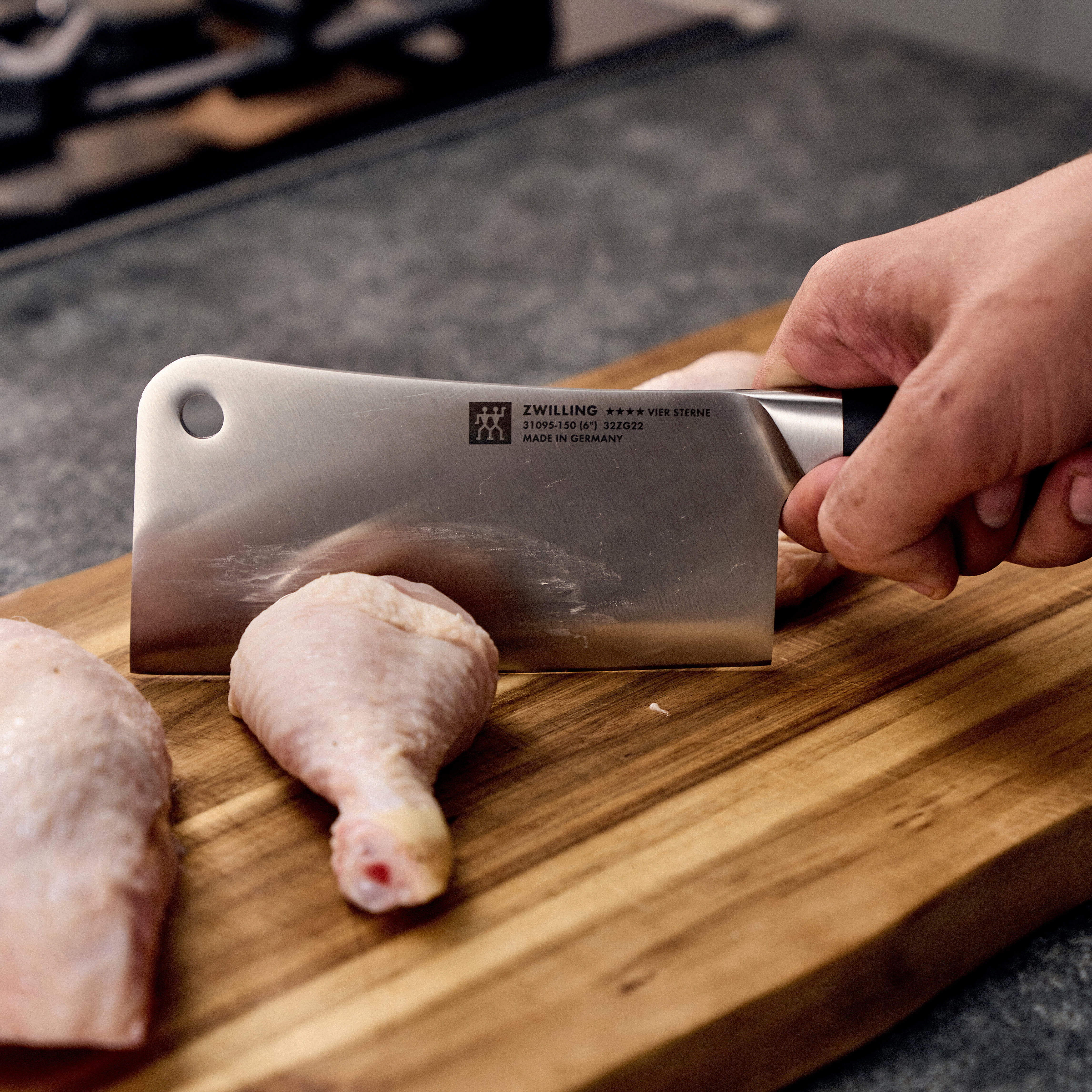 Zwilling Vier Sterne Hackmesser 150 mm