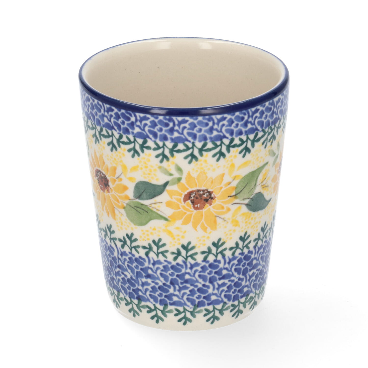 Bunzlau Castle Keramik Becher Tumbler 240 ml - van Gogh Sunflowers