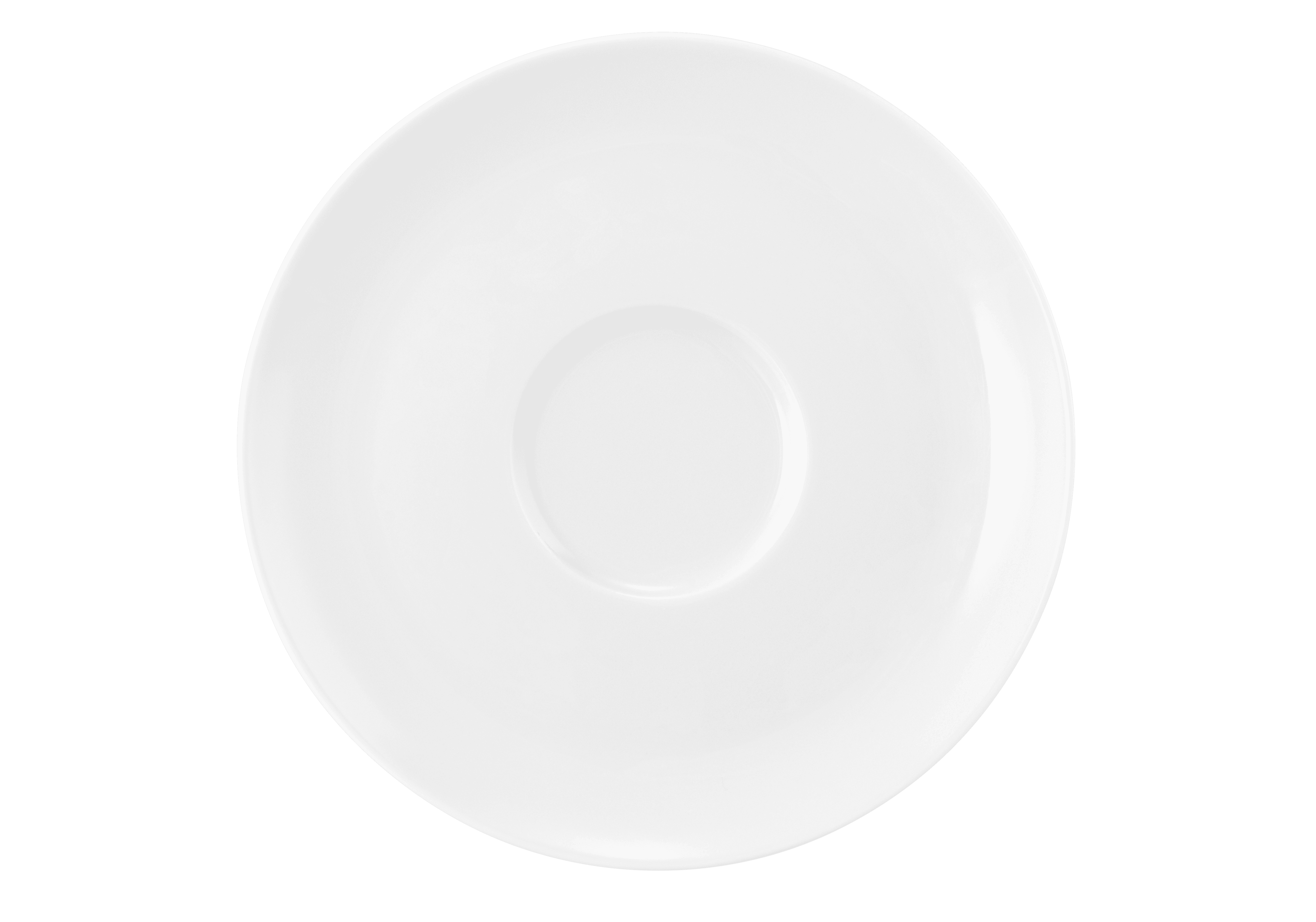 Seltmann Porzellan Liberty Weiß Kombi-Untertasse groß 16,5 cm