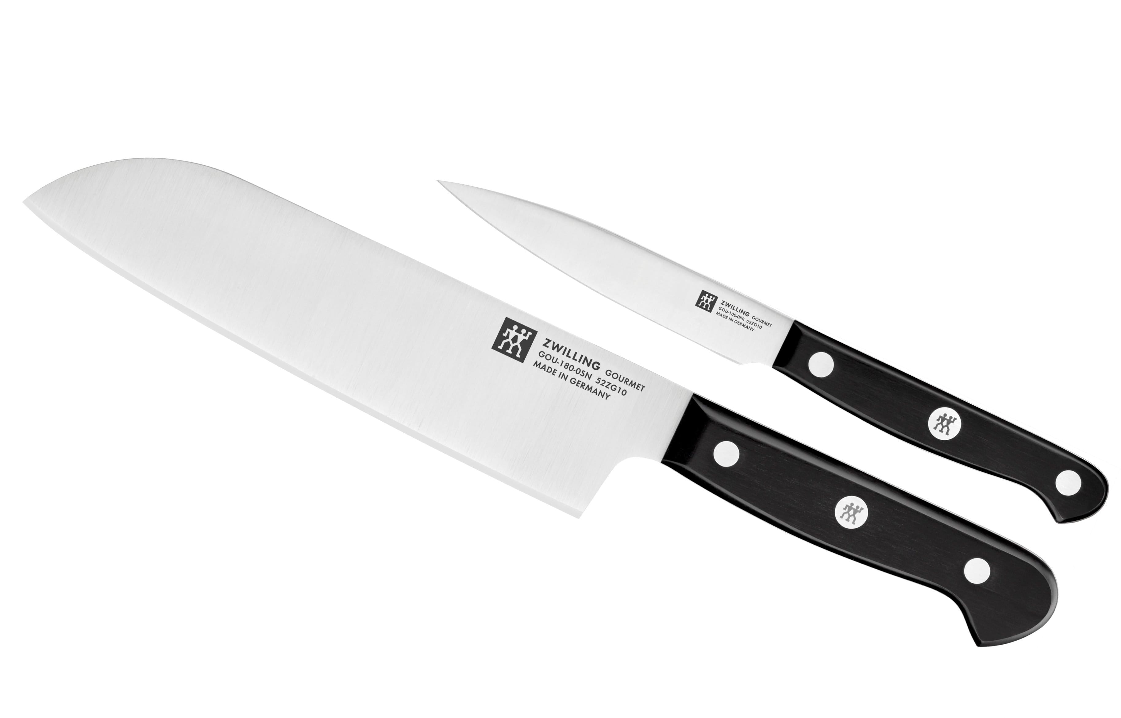Zwilling Gourmet Messerset 2-tlg, Santoku-, Spick- & Garniermesser