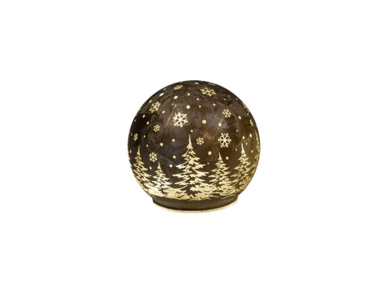 Produktbild von Formano LED Weihnachtskugel Frosty Grün Zum Hängen 10 Cm