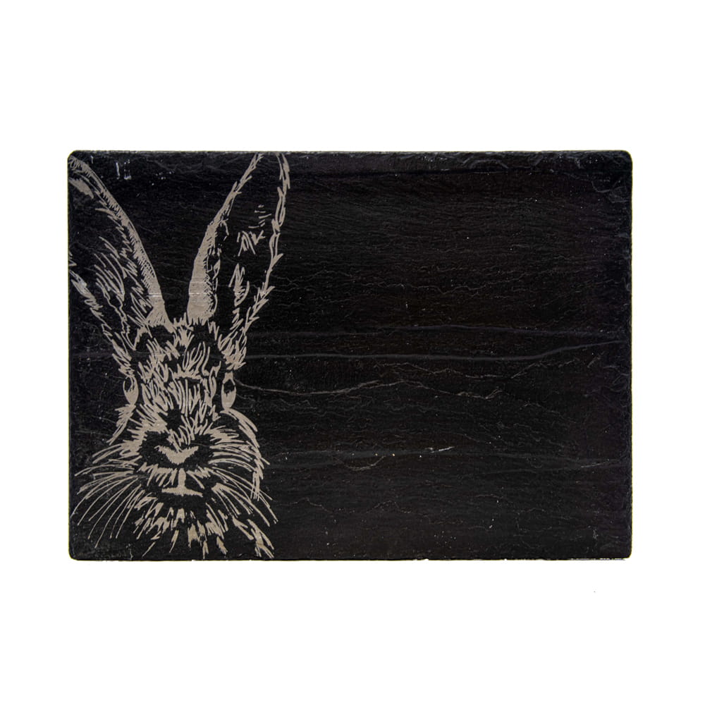 Scottish Schiefer Käsebrett - Hase 35  x 25 cm