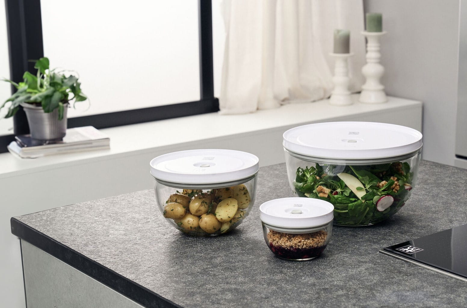 Zwilling Fresh & safe Vakuumschüssel Set S/M/L 6-tlg