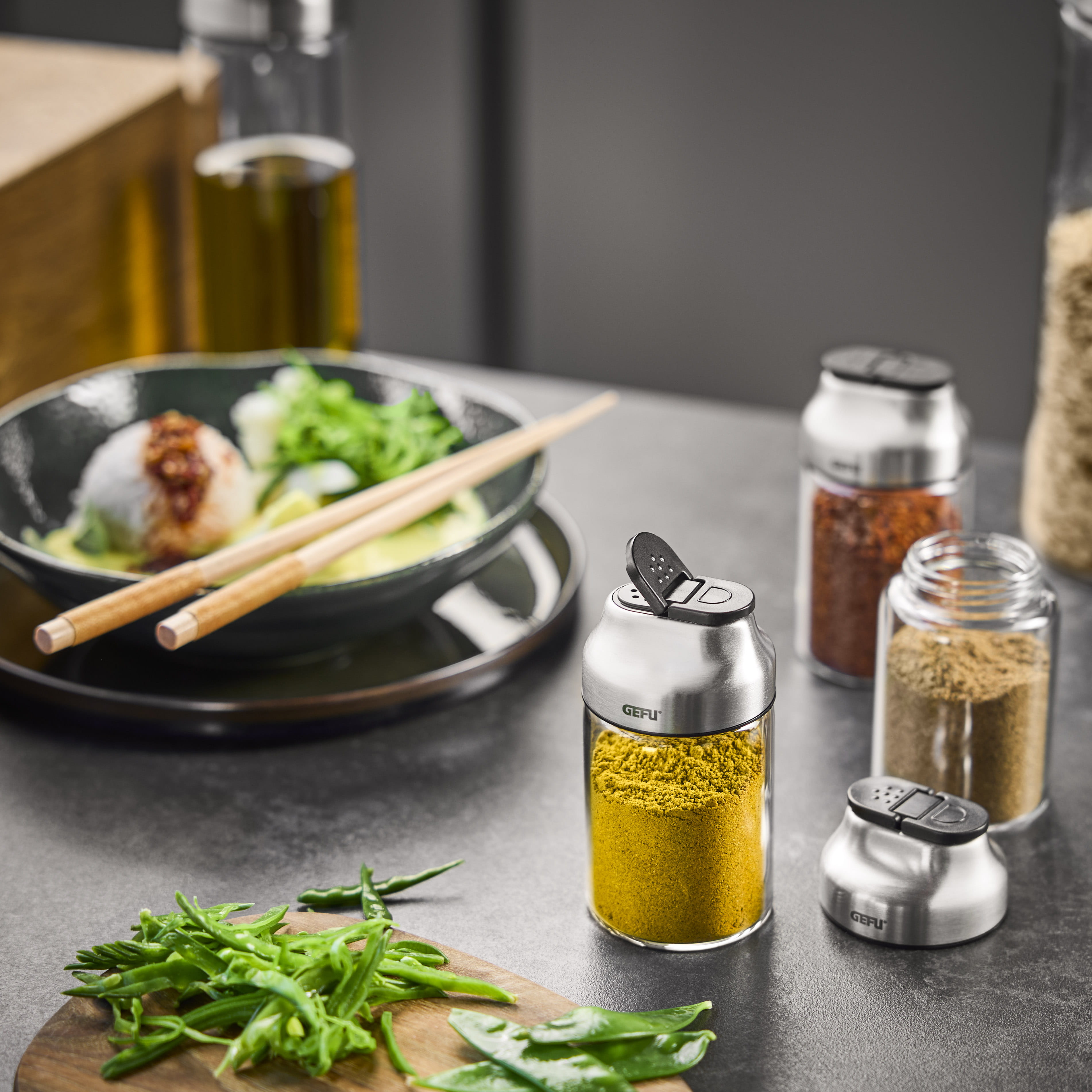 GEFU Gewürz- und Kräuterstreuer KIPPO 120ml