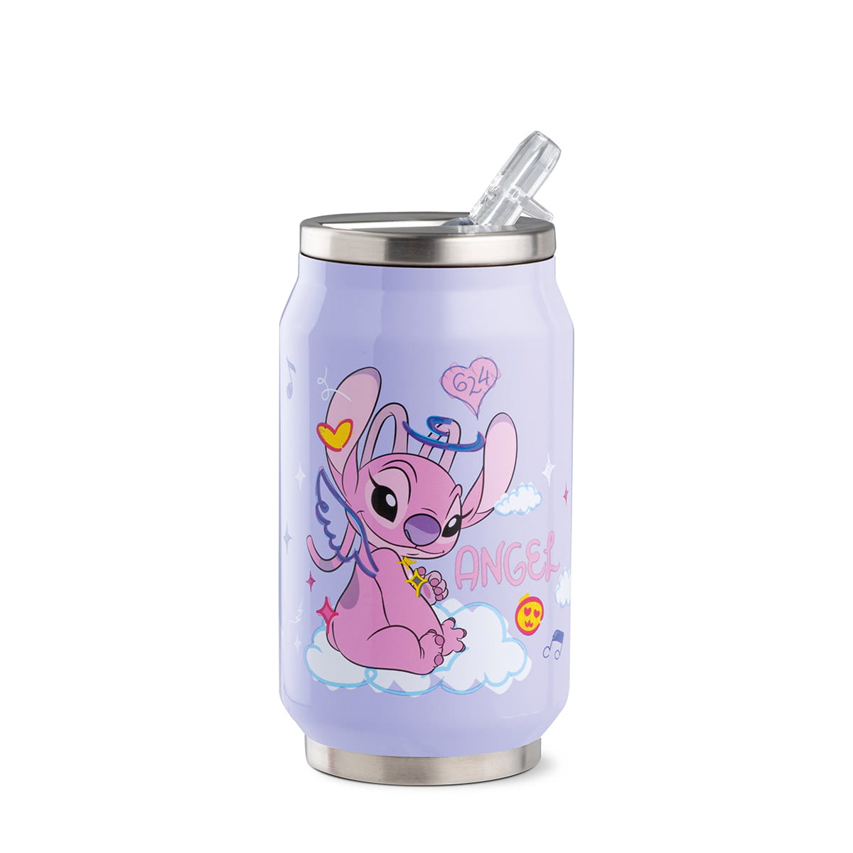 Gilde Disney Edelstahl Thermosflasche / Getränkedose "Stitch Angel"