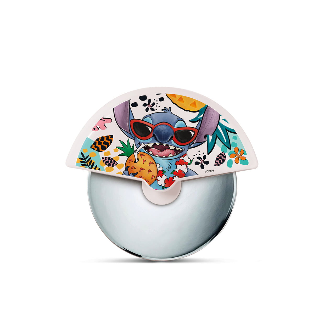 Gilde Disney Poly/Edelstahl Pizzaschneider "Stitch" - Ø 10 cm