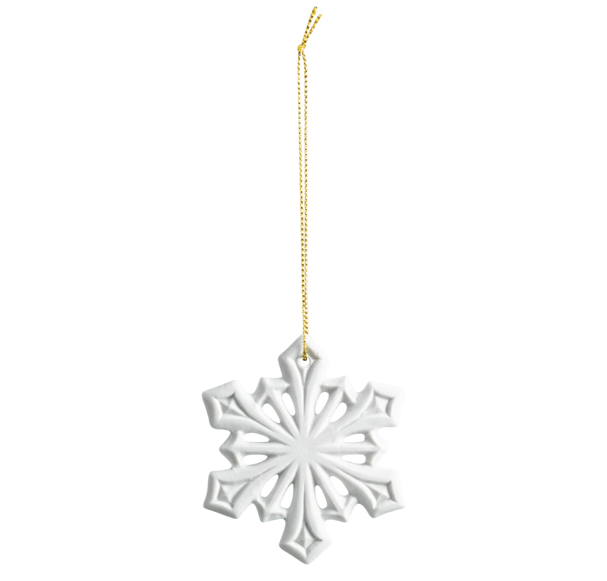 Seltmann Porzellan Weihnachtsanhänger "Weihachtsschmuck Stern" Ø 8 cm, Weiß