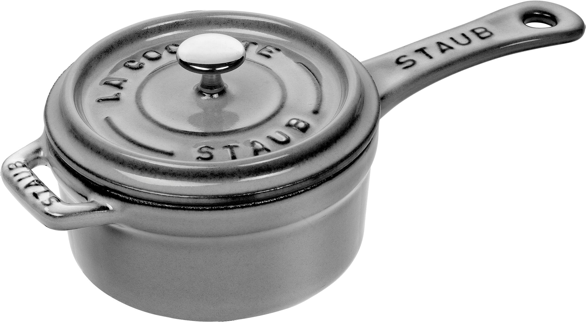 Staub Mini Formen kleine Kasserolle 10cm grau