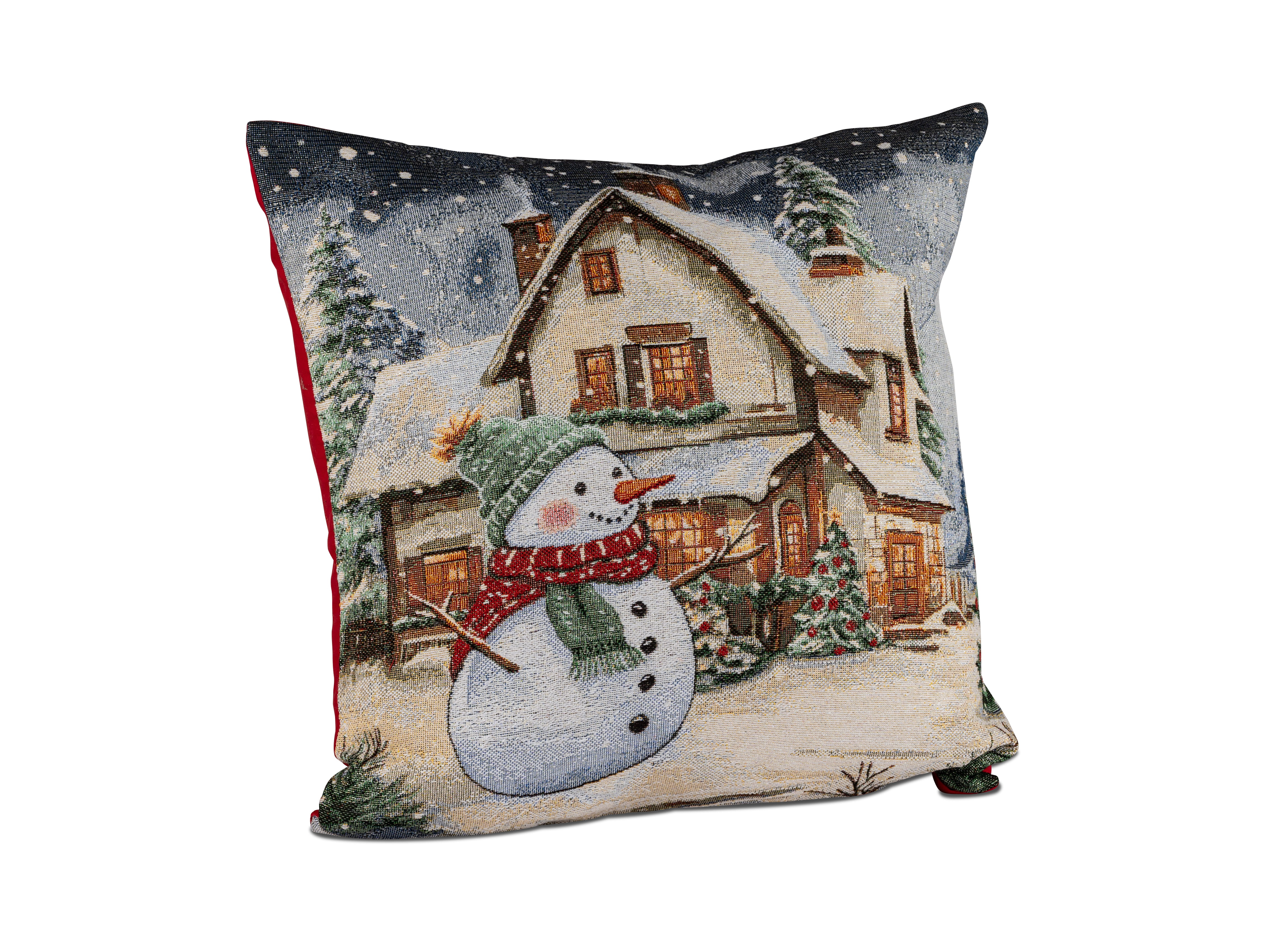 formano Kissen Stickerei Weihnachten / Schneemann 45 x 45 x 15 cm 