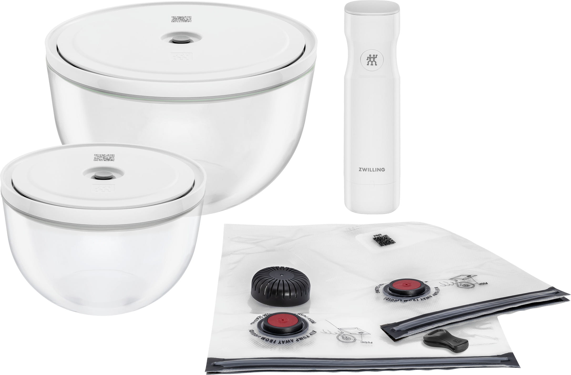 Zwlling Fresh & Safe Vakuum Starter Set Glas / M/L 9-tlg