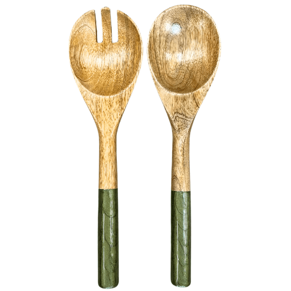 byRoom Mangoholz Salatbesteck Olive Pearl