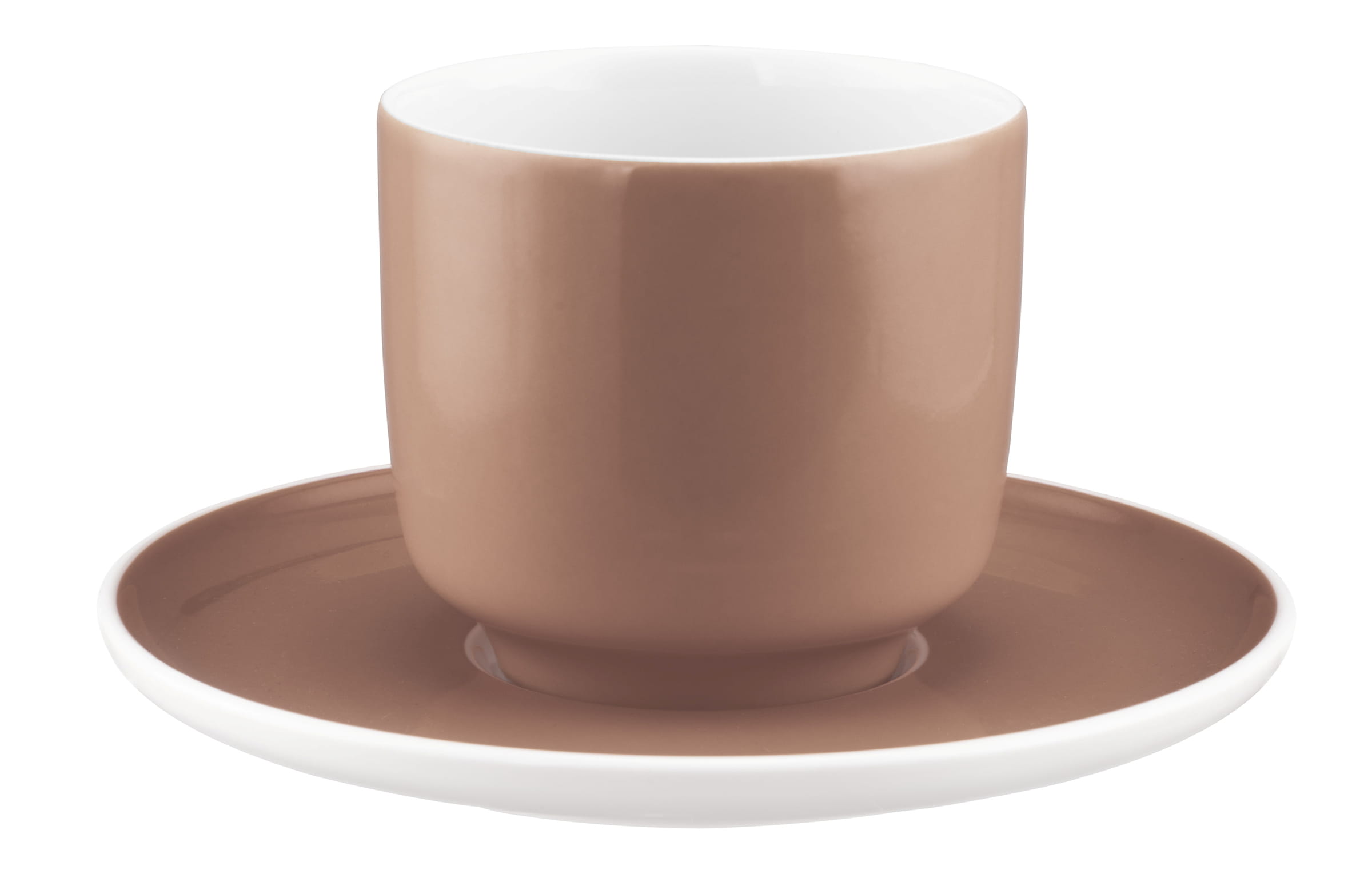 Seltmann Porzellan Sento Home Pure Colors Cocoa Brown Cappuccinoobertasse 0,30 l ohne Henkel