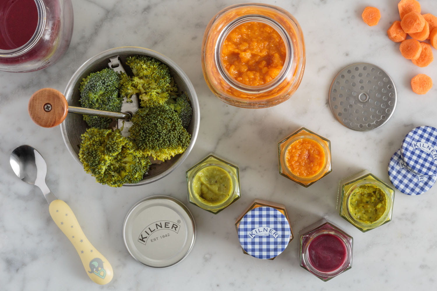 Kilner Saucenpresse 1 L mit Vorratsglas und Deckel