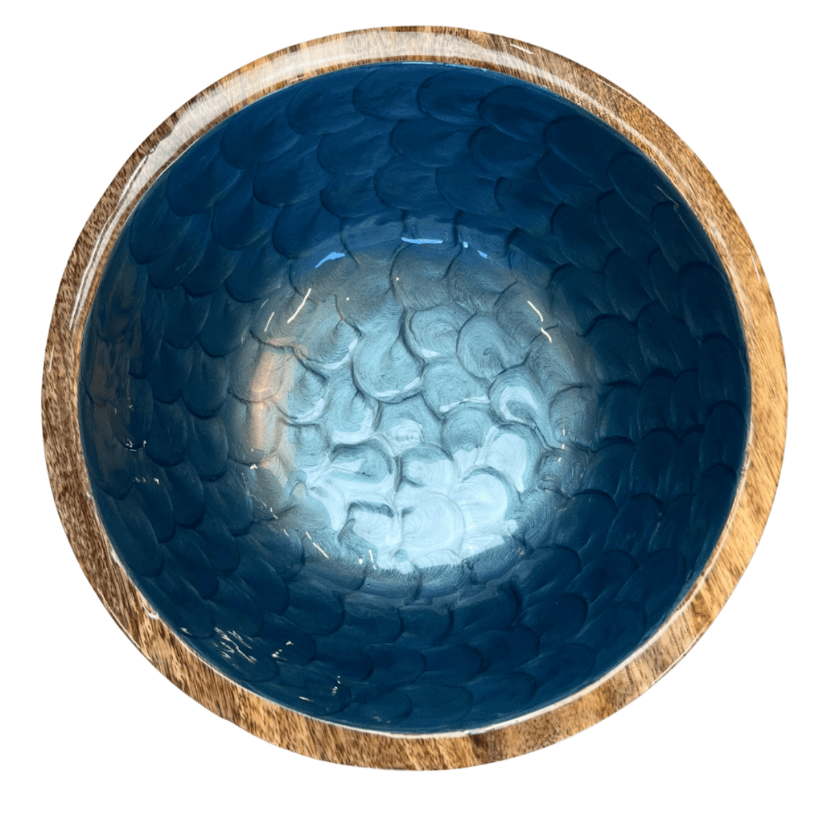 byRoom Mangoholz Schüssel Pearl Blue Ø 25 cm