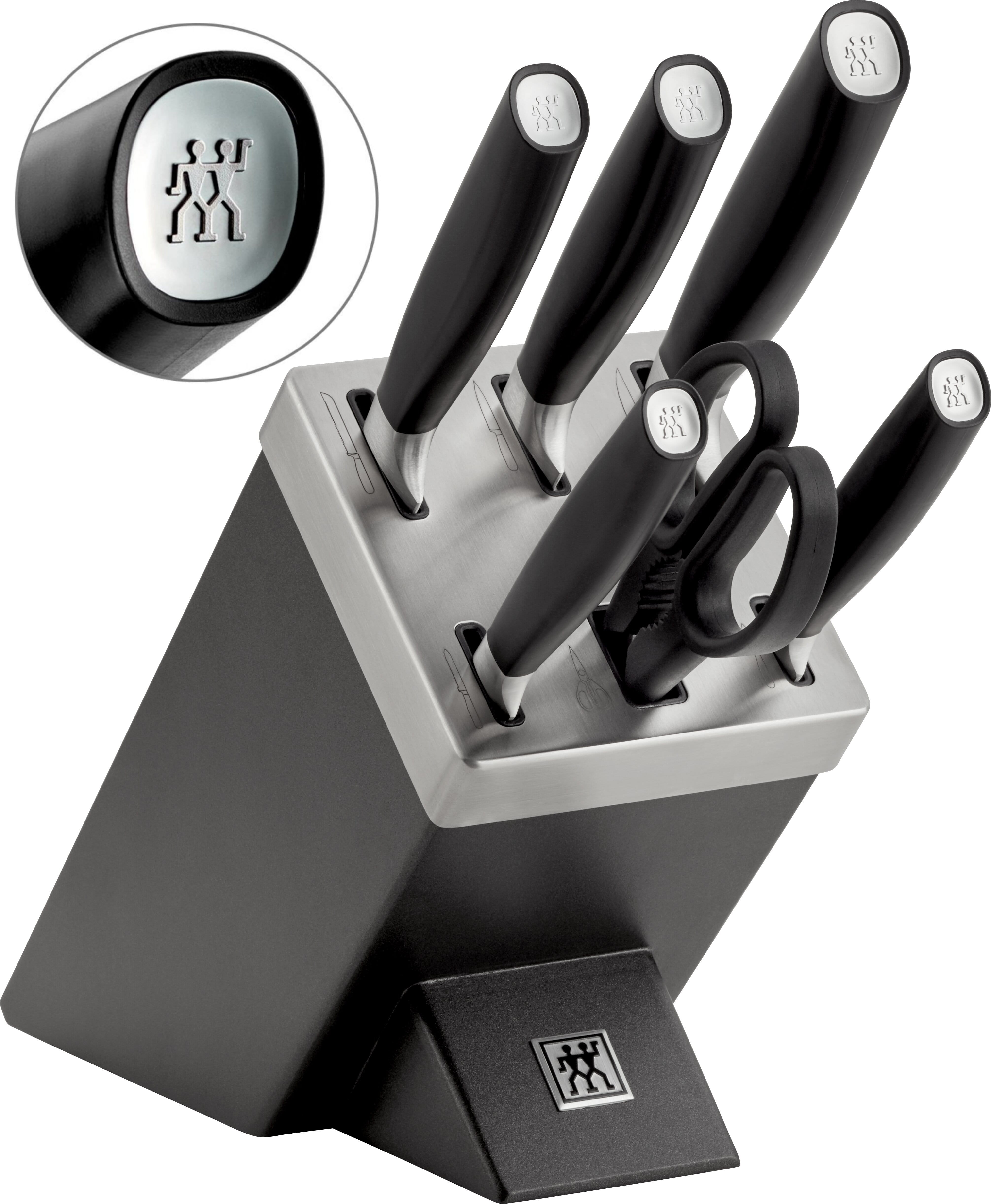 Zwilling All*Star Selbstschärfender Messerblock, 7-teilig, mit KIS Technologie, Anthrazit/Schwarz Lifestylefoto
